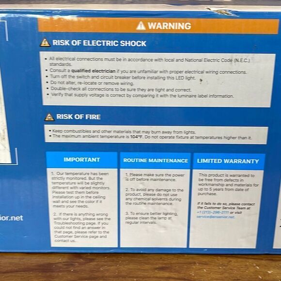 Ensenior 12 Pack 5/6 Inch LED Can Lights Retrofit Recessed Lighting BRAND NEW - Picture 4 of 6